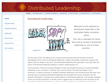 Tablet Screenshot of distributedleadership.com.au